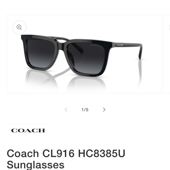 Brand new never used unisex Coach Retro Square sunglasses - Picture 1 of 7